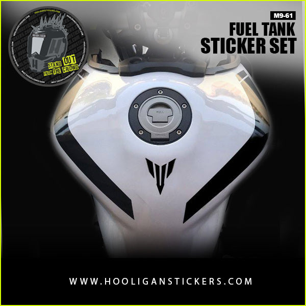 Yamaha MT-09 / FZ-09 curve fuel tank stickers [M961] – Hooligan Stickers