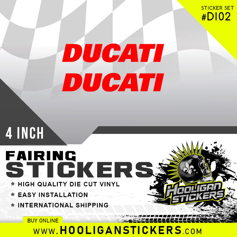 DUCATI fairing 4 inch sticker [DI02]