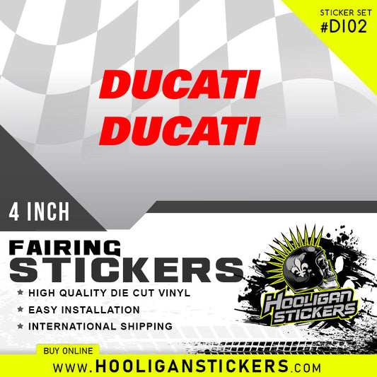 DUCATI fairing 4 inch sticker [DI02]