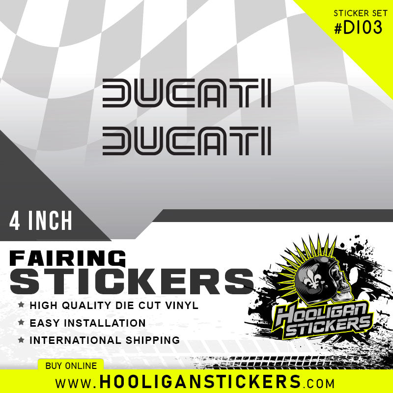 DUCATI fairing 4 inch sticker [DI03]