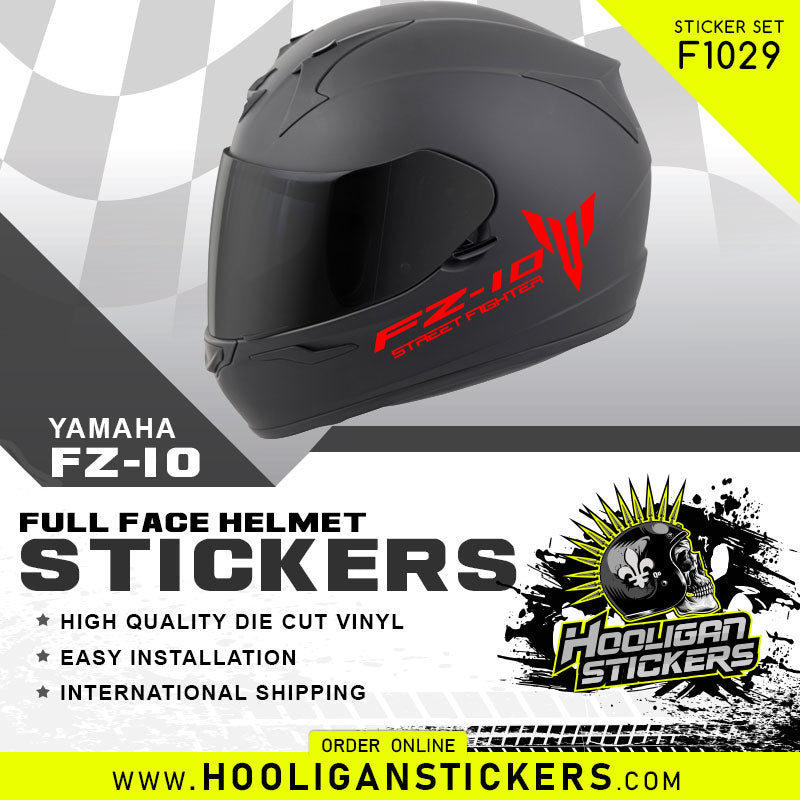 Yamaha FZ-10 STREET FIGHTER full face helmet stickers [F1029]