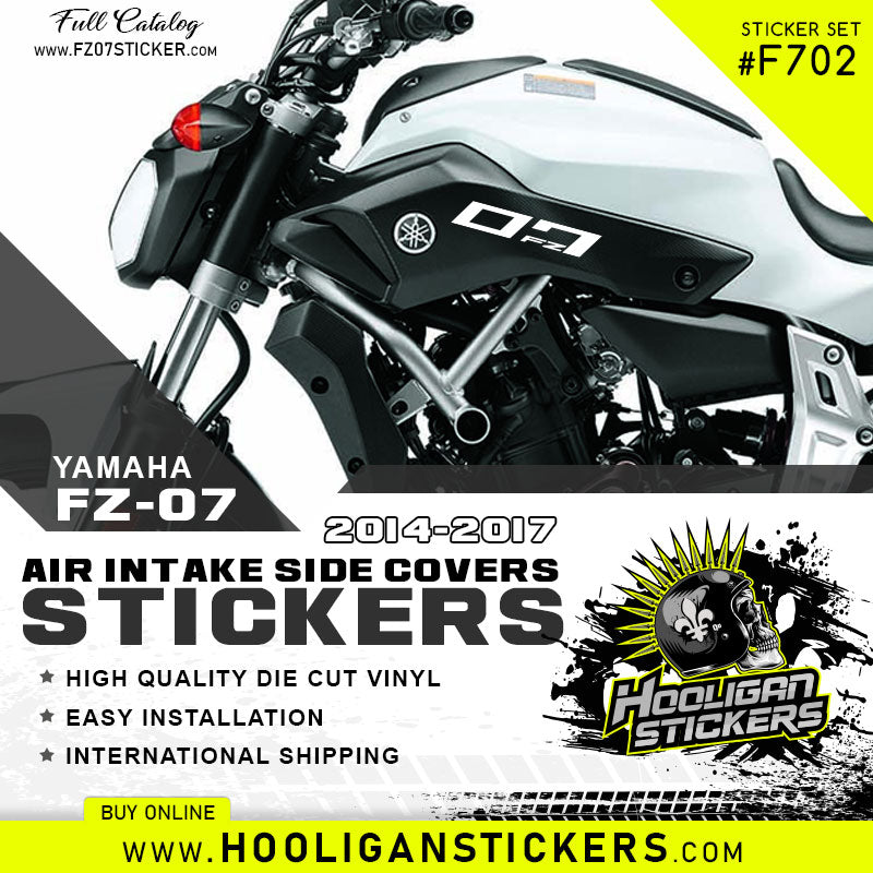 Yamaha FZ-07 intake decal side cover stickers [F702]