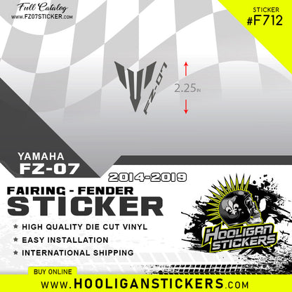 Yamaha FZ-07 fairing sticker [F712]