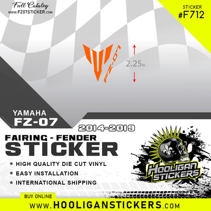 Yamaha FZ-07 fairing sticker [F712]