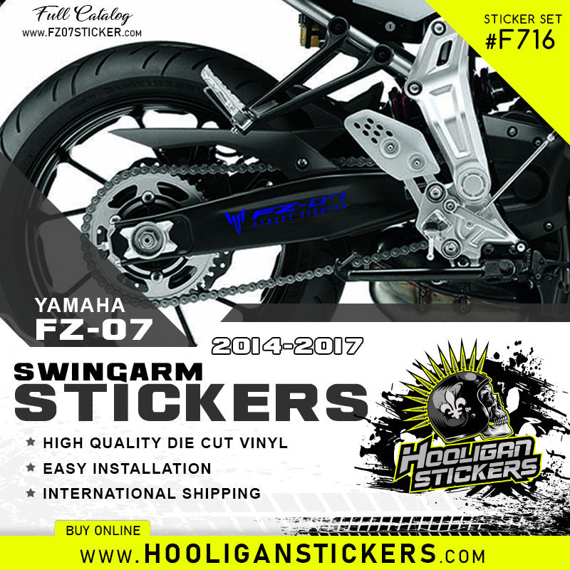 Yamaha FZ-07 STREET FIGHTER swingarm sticker [F716] – Hooligan