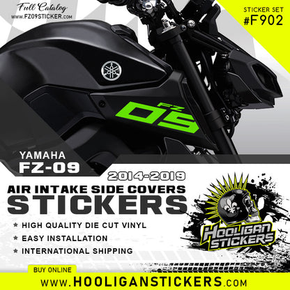 Yamaha FZ-09 air intake side cover sticker set [F902]
