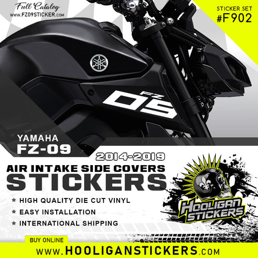 Yamaha FZ-09 air intake side cover sticker set [F902]