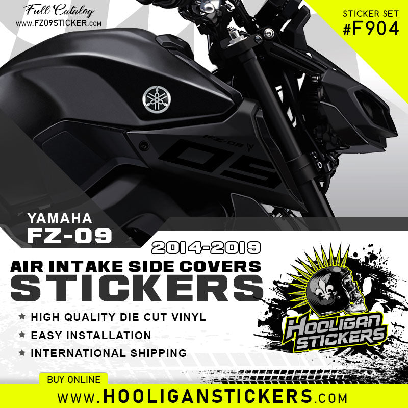 Yamaha FZ-09 air intake side cover sticker set [F904]