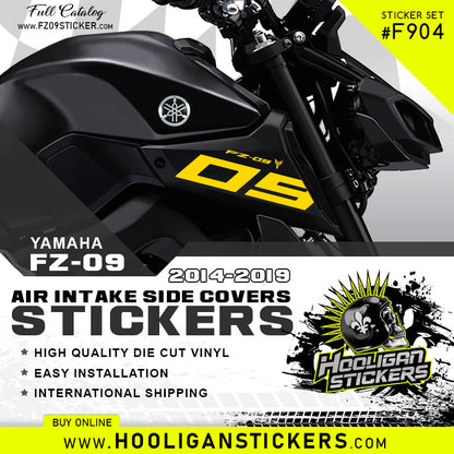 Yamaha FZ-09 air intake side cover sticker set [F904]