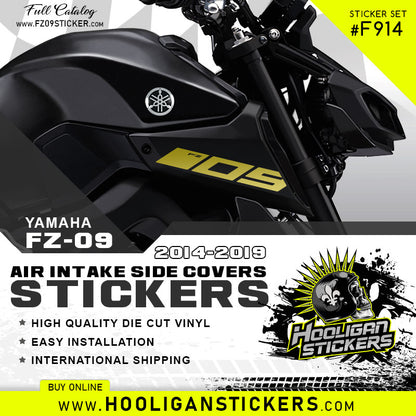 Yamaha FZ-09 air intake side cover sticker set [F914]