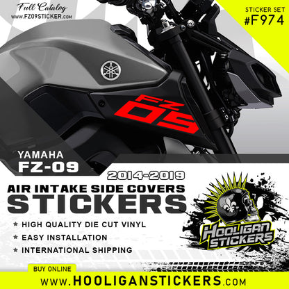 Yamaha FZ-09 BIG side cover air intake sticker [F974]