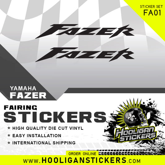 Yamaha FAZER Fairing fender sticker FA01