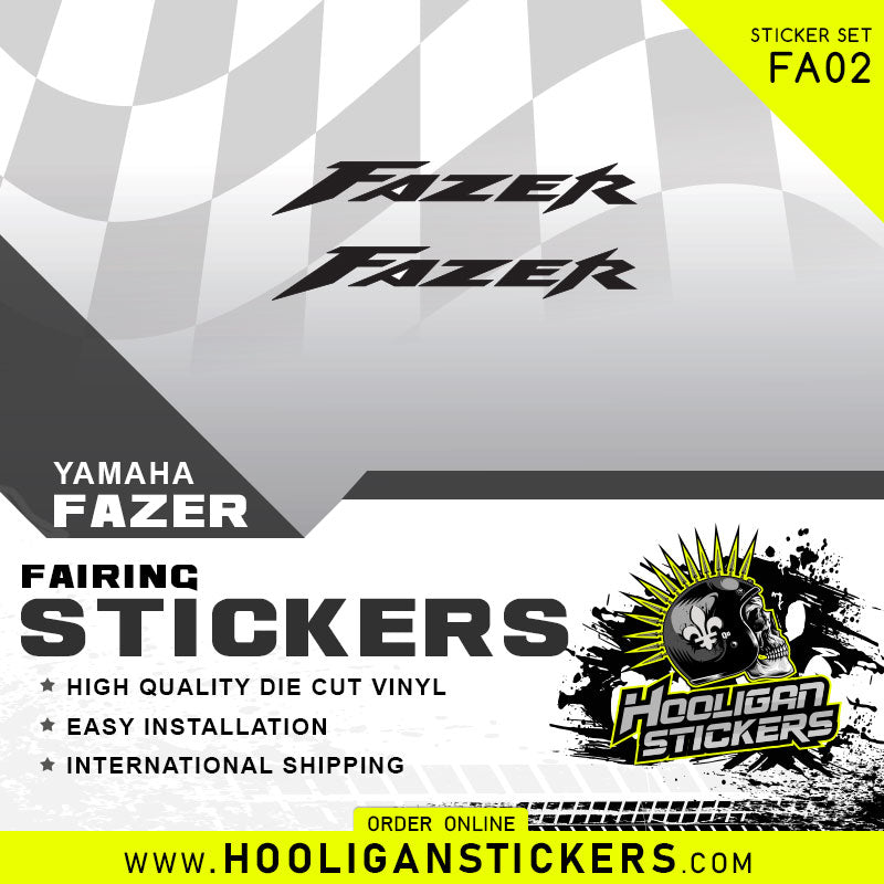 Yamaha FAZER small Fairing fender sticker FA02