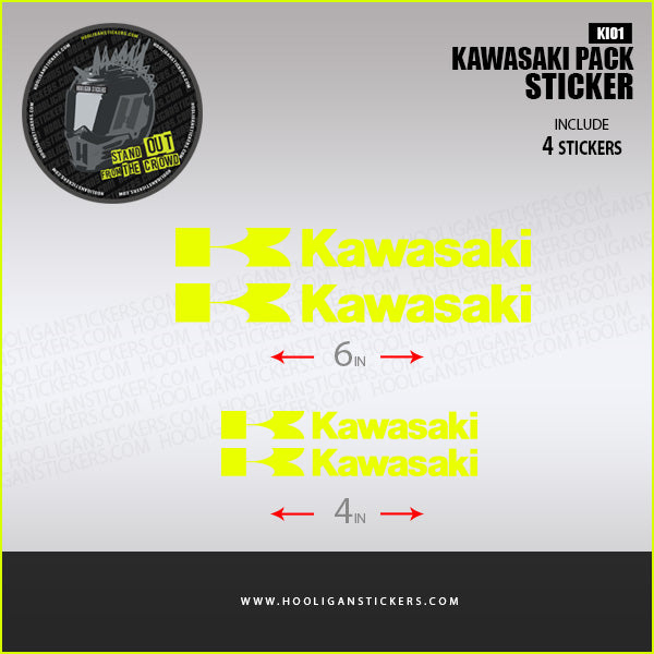 Kawasaki decals fairing sticker set [KI01]
