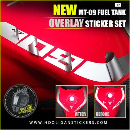 Yamaha MT-09 Overlay fuel tank decals sticker set [M977]