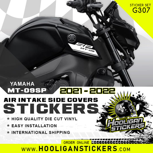 Yamaha MT09 SP 2021-2022 air scoop intake side cover sticker set [G307]