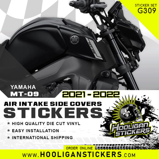 Yamaha MT09 2021-2022 air scoop intake side cover sticker set [G309]