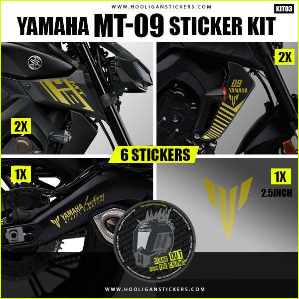 Yamaha MT-09 sticker pack [M9KIT03]