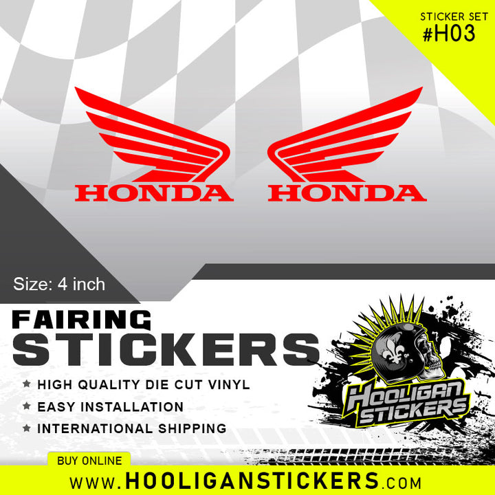 Sticker Hond Premium Honda Motorcycle Decals and Stickers – Hooligan Stickers