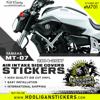 Yamaha MT-07 air intake side cover sticker set [M701]