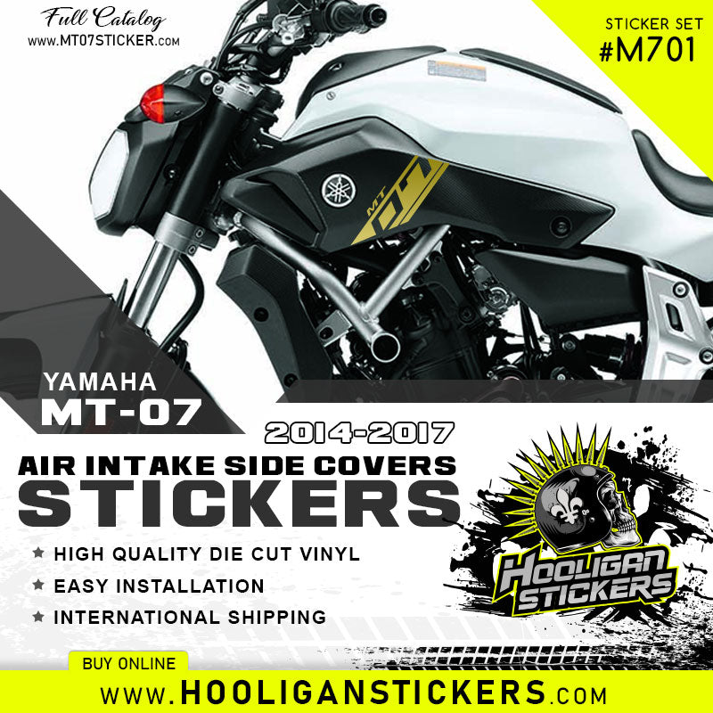 Yamaha MT-07 air intake side cover sticker set [M701]
