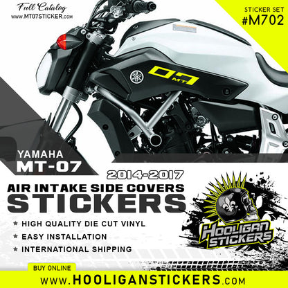 Yamaha MT-07 air intake side cover sticker set [M702]