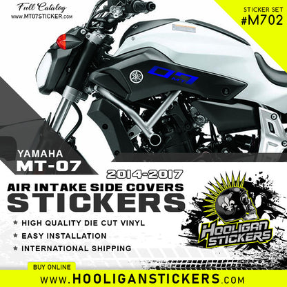 Yamaha MT-07 air intake side cover sticker set [M702]