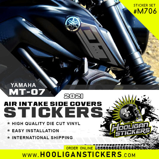 Yamaha NEW MT-07 2021 air intake side cover sticker set [M706]