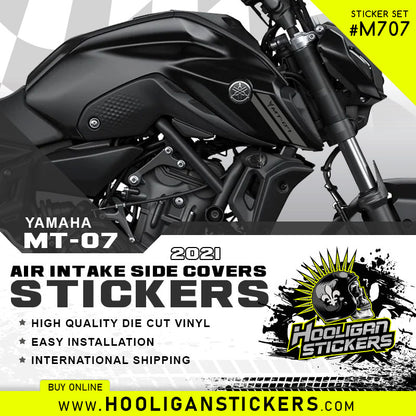Yamaha NEW MT-07 2021 air intake side cover sticker set [M707]