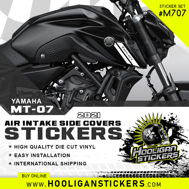 Yamaha NEW MT-07 2021 air intake side cover sticker set [M707]