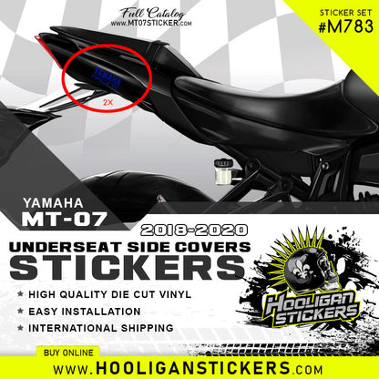 Yamaha racing small under-seat fairing stickers [M783]