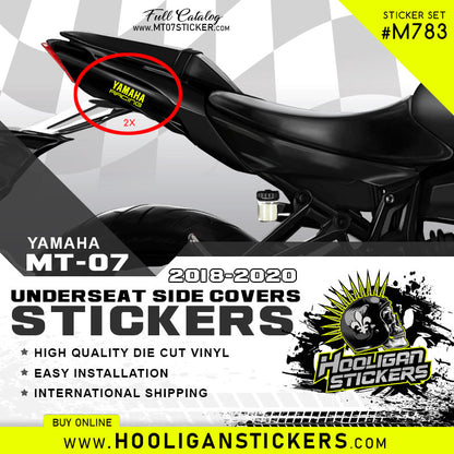 Yamaha racing small under-seat fairing stickers [M783]