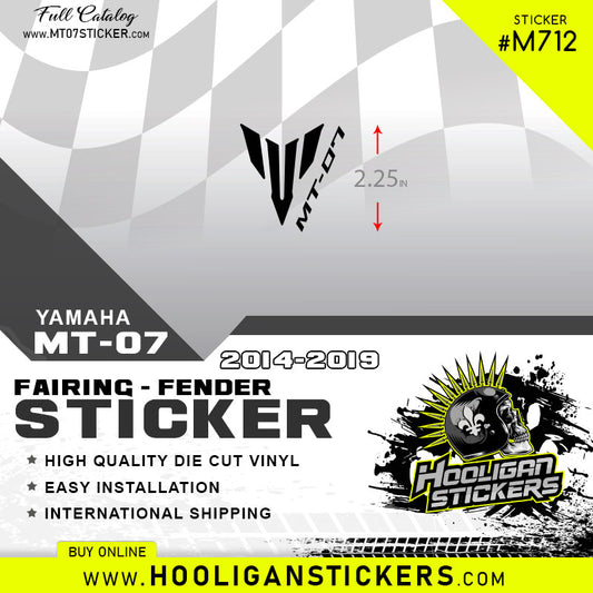 Yamaha MT-07 Fairing Sticker [M712]
