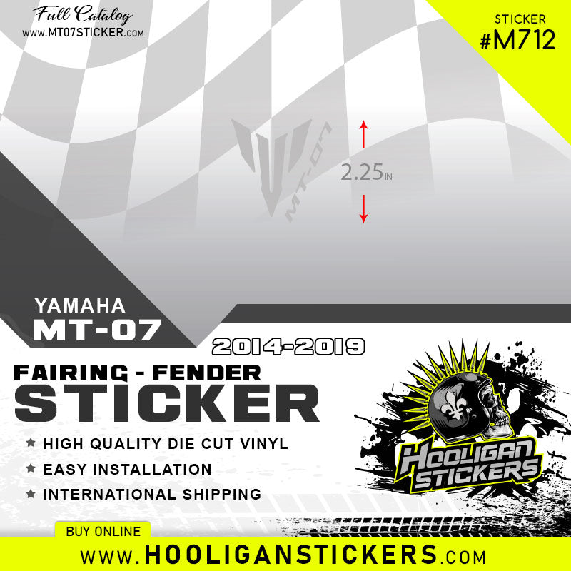 Yamaha MT-07 Fairing Sticker [M712]