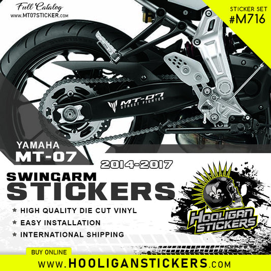 Yamaha MT/FZ STREET FIGHTER swingarm sticker [M716]