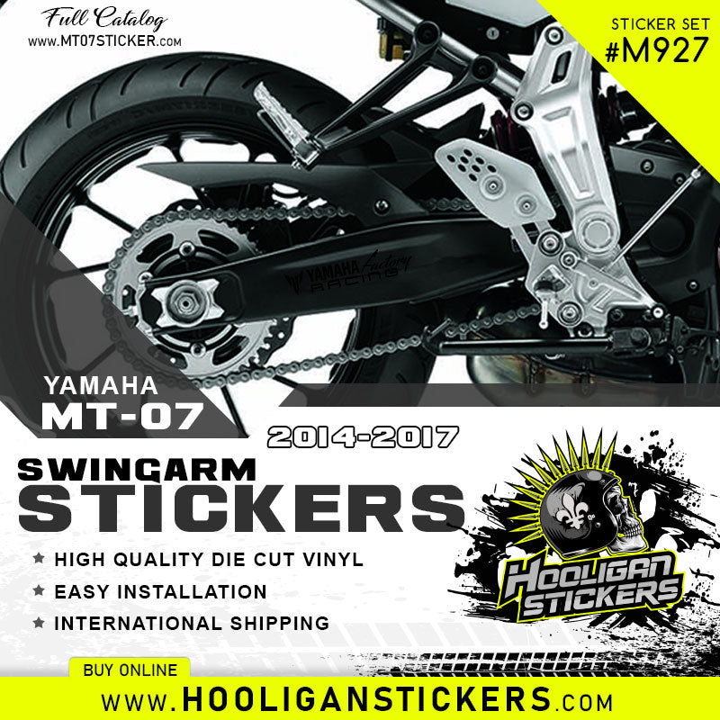 Yamaha FACTORY RACING decal for mt-07 swingarm [M927] – Hooligan