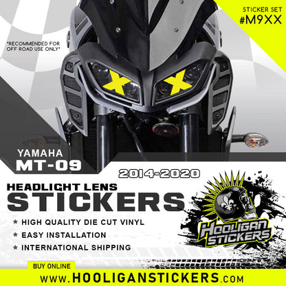 Yamaha MT-09 Headlight LENS XX Stickers [M9XX]