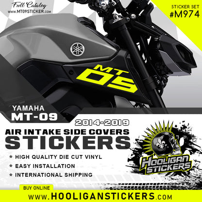 Yamaha MT-09 BIG side cover air intake sticker [M974]