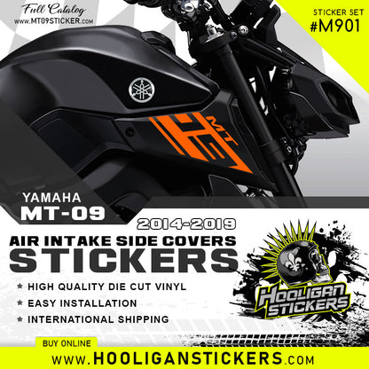 Yamaha MT-09 air intake side cover sticker set [M901]