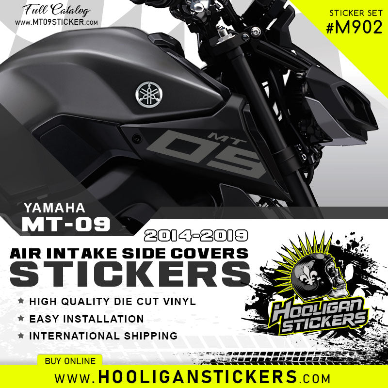 Yamaha MT-09 air intake side cover sticker set [M902]