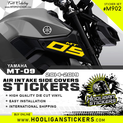 Yamaha MT-09 air intake side cover sticker set [M902]