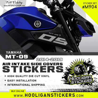 Yamaha MT-09 air intake side cover sticker set [M904]