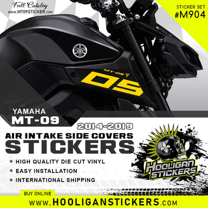 Yamaha MT-09 air intake side cover sticker set [M904]