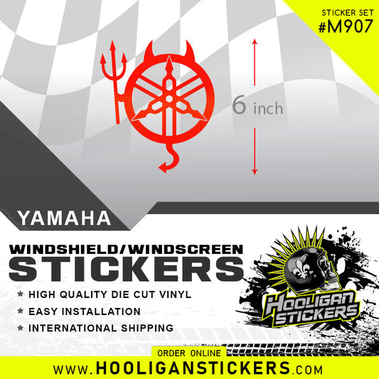 Yamaha DEVIL big 6 inch Windshields/Cowls sticker [M907]