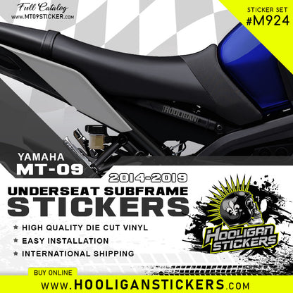 Hooligan 3.5 inch under seat fairing sticker set [M924]