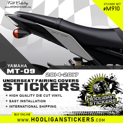Yamaha MT-09 under seat fairing side cover sticker set [M910]