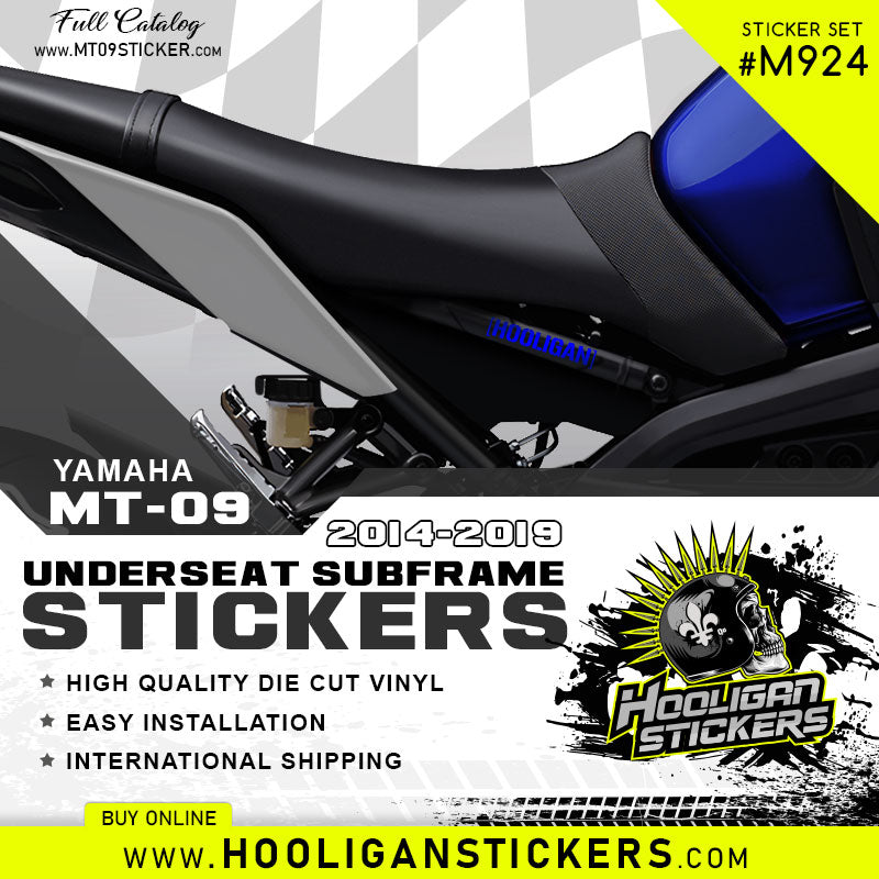 Hooligan 3.5 inch under seat fairing sticker set [M924]