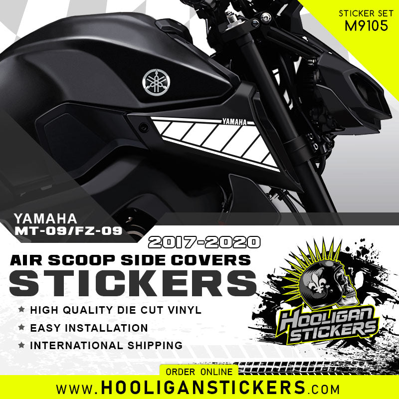 Yamaha MT-09 and FZ-09 intake decals side cover sticker set [M9105]