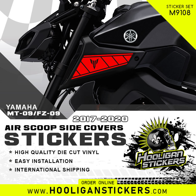Yamaha MT-09 and FZ-09 intake cover sticker set [M9108]