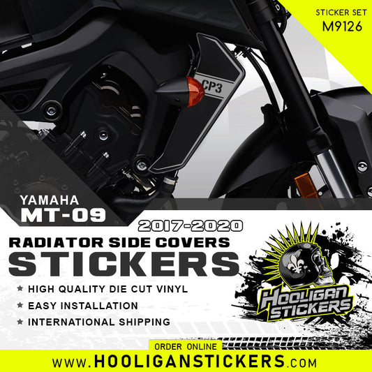 Yamaha CP3 MT-09/FZ-09 radiator side cover stickers [M9126]